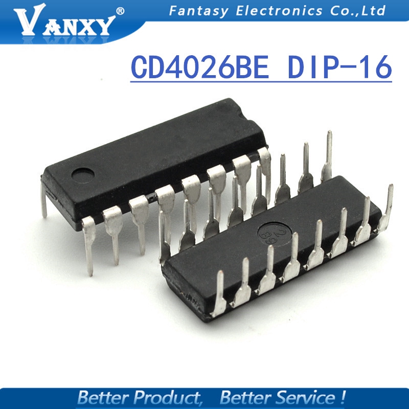 10pcs CD4026BE DIP CD4026 DIP16 HEF4026BP DIP-16 HCF4026BE IC ใหม่และ ...