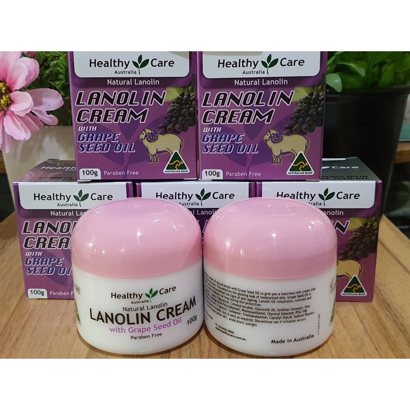 healthy-care-lanolin-cream-with-grape-seed-oil-100g-ครีมรกแกะผสมน้ำมันสกัดจากเมล็ดองุ่น