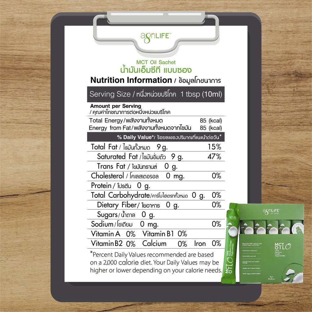 น้ำมันเอ็มซีที-ขนาด-10มล-จำนวน-30ซอง-mct-oil-medium-chain-triglycerides-10ml-x-30sachets