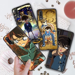 เคสโทรศัพท์มือถือ ซิลิโคนนุ่ม กันกระแทก ลายการ์ตูนนักสืบโคนัน 4FCE11 สําหรับ Samsung A03S A01 A02 M02 A5 A6 A7 A8 Plus A9