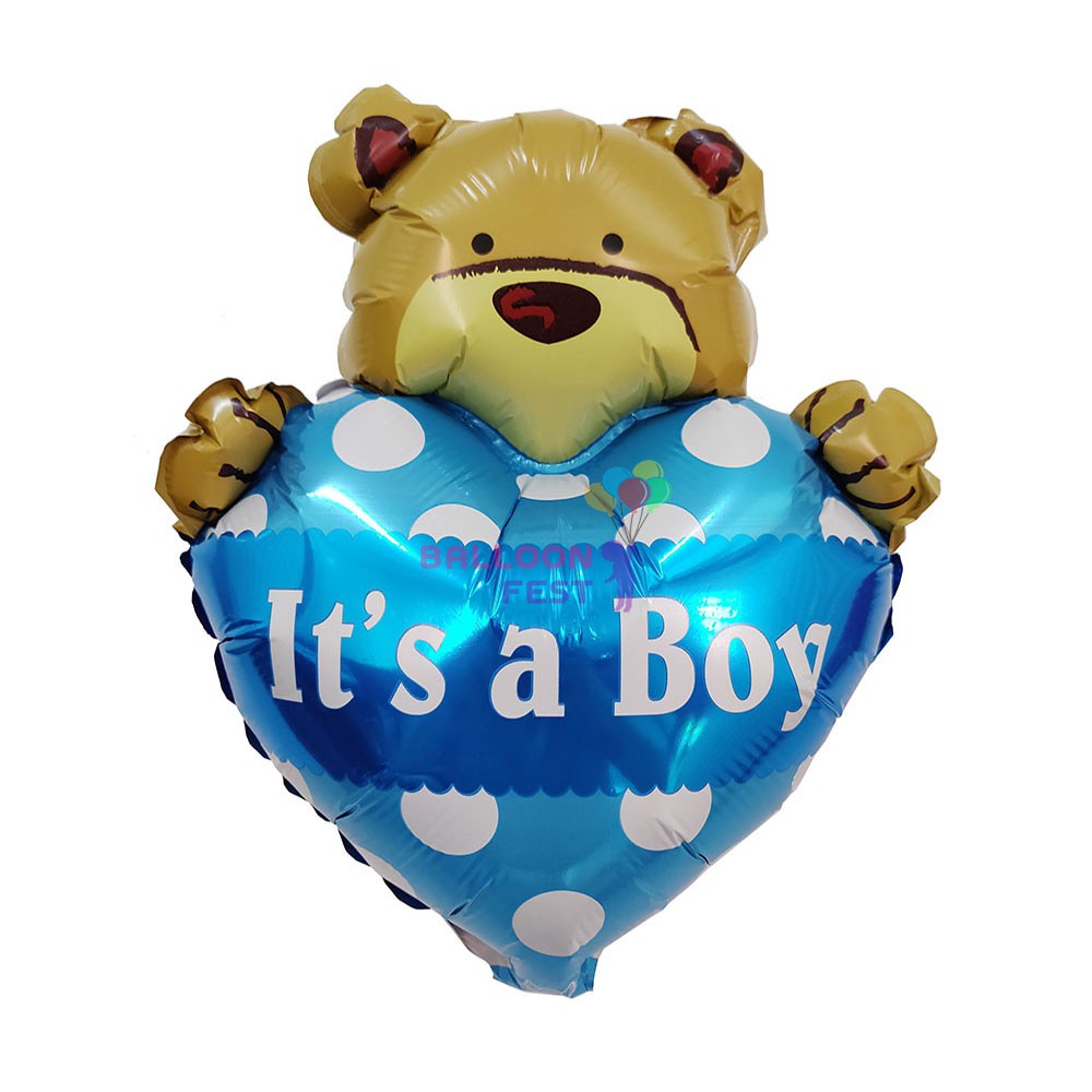 balloon-fest-ลูกโป่งฟอยล์มินิ-หมี-its-a-boy-or-girl-ขนาด-30x26ซม-ของขวัญ-แรกคลอด