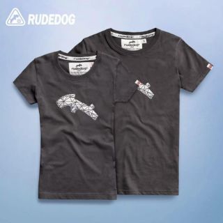 Rudedog เสื้อยืด รุ่น Big 2019 สีเทาดิน