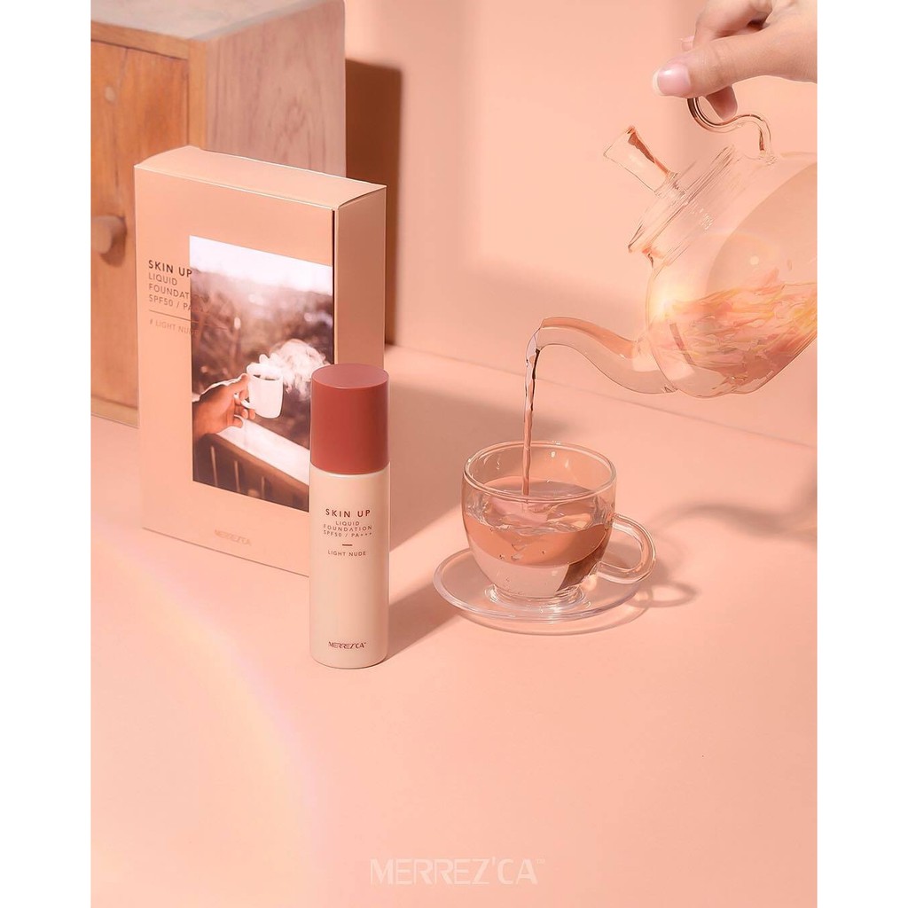 เมอเรสก้า Merrezca Skin Up Liquid Foundation Spf 50 PA++ รองพื้นกันน้ำ ...