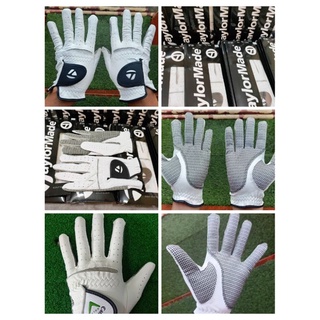 ถุงมือนักกอล์ฟชายTaylormade Genuine Cabbreta leather Golf Gloves with anti-slippery fabric