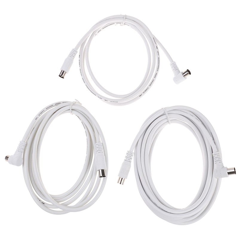 TV cable 5M สายอากาศ รับสัญญาณโทรทัศน์ 5 เมตร (White) | Shopee Thailand