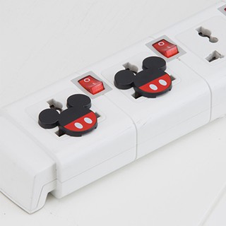 (ยิ่งซื้อ ยิ่งลด) Disney ที่อุดรูปลั๊กไฟ ที่ปิดรูปลั๊กไฟ กันเด็กแหย่ กันไฟดูด ลายมิกกี้เมาส์