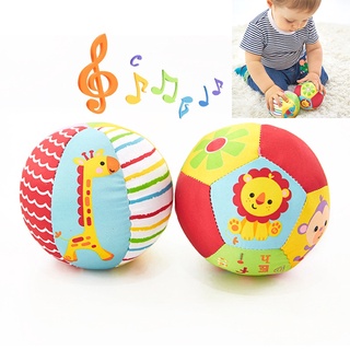 Animal Ball Soft Plush Baby Mobile Toys With Sound Baby Rattle Body Building Ball Newborn Educational Toys 0-12 Months