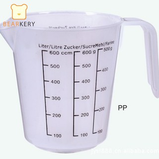 ถ้วยตวงพลาสติก เนื้อหนา ขนาด500ml