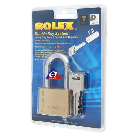 dee-double-กุญแจลูกปืน-solex-doudlekey-sd50l-50-มม-สีทองเหลือง-กุญแจคล้อง