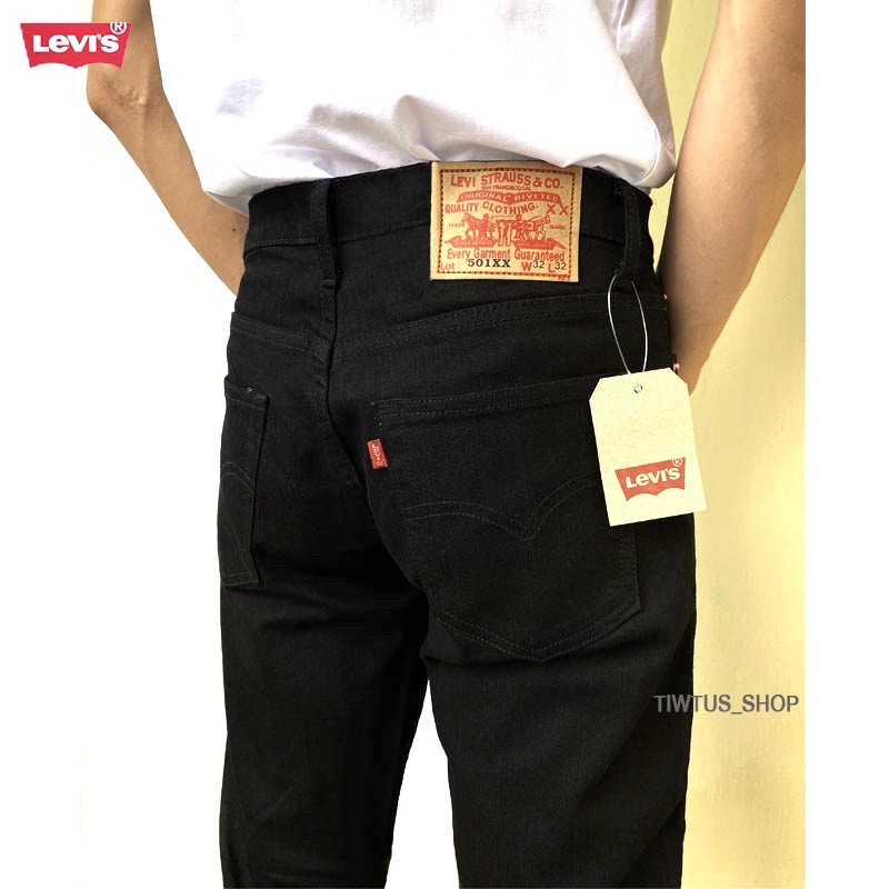 ภาพหน้าปกสินค้ากางเกงยีนส์Levis 501 ผ้ายืด สีดำ (Slim Fit)ขากระบอกเล็ก กางเกงใส่ทำงาน กางเกงใส่เที่ยว