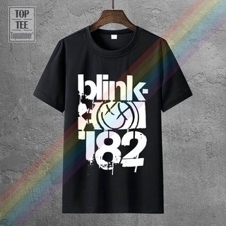 เสื้อยืดโอเวอร์ไซส์เสื้อยืดคอกลม ผ้าฝ้าย พิมพ์ลายอัลบั้มตลก Blink 182 Blink 182 2003 สไตล์ยุโรปS-3XL