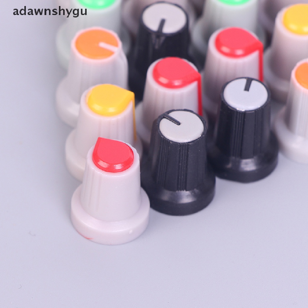 adawnshygu-ลูกบิดโพเทนชิโอมิเตอร์-เส้นผ่าศูนย์กลางรูเพลา-6-มม-สุ่มสี-20-ชิ้น
