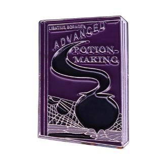 Advanced potion making book badge magic witch cauldron pin