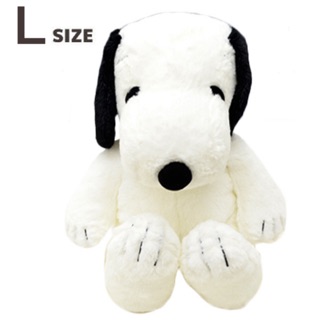 แท้ 100% จากญี่ปุ่น ตุ๊กตา พีนัทส์ สนูปปี้ Peanuts Snoopy HUGHUG Black (L) Plush Doll