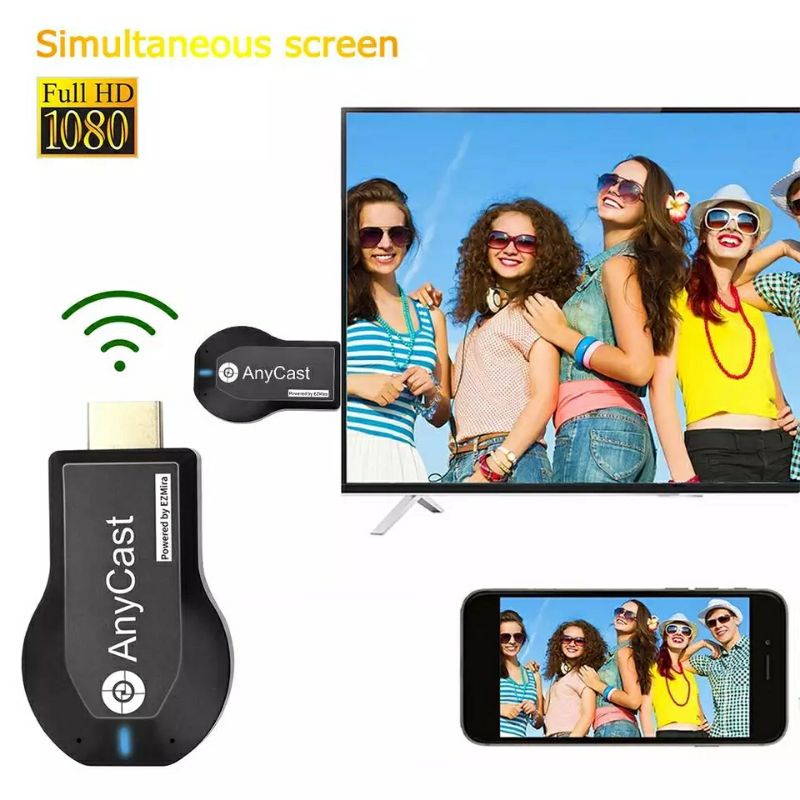 ภาพหน้าปกสินค้า*พร้อมส่ง*Anycast M2 Plus WIFI Display For TVอุปกรณ์เชื่อมต่อสัญญาณภาพและเสียงจากมือถือเข้ากับทีวี จากร้าน skisszaa บน Shopee