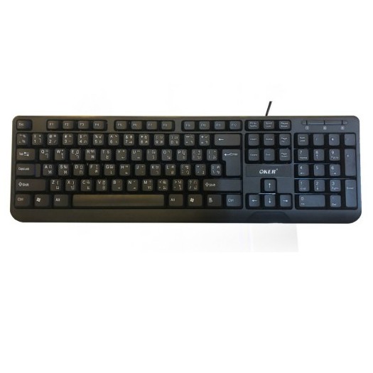 ภาพหน้าปกสินค้าOKER KB-318 Keyboard คีย์บอร์ด USB (สินค้ามีพร้อมส่ง) จากร้าน tukdeeshop.99 บน Shopee