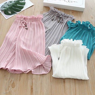 ♕ Babyme ღ เสื้อยืด แขนสั้น กางเกงขาสั้น ผ้าฝ้าย ขากว้าง ลายตาราง กันยุงกัด แฟชั่นฤดูร้อน สําหรับเด็กผู้หญิง