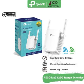 ภาพหน้าปกสินค้าTP-LINK(ขยายสัญญาณ)Wi-Fi RANGE EXTENDER AC1200 รุ่นRE305(ประกันLifetime) ซึ่งคุณอาจชอบราคาและรีวิวของสินค้านี้