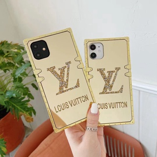 OPPO Realme 8i 9i C21Y C25YRealme 8 pro Realme GT C20 XT C21Y Realme 7i C11 C15 C12 Realme 5 5i 6 7 6i X50 PRO Luxury classic brand square gold glitter phone case