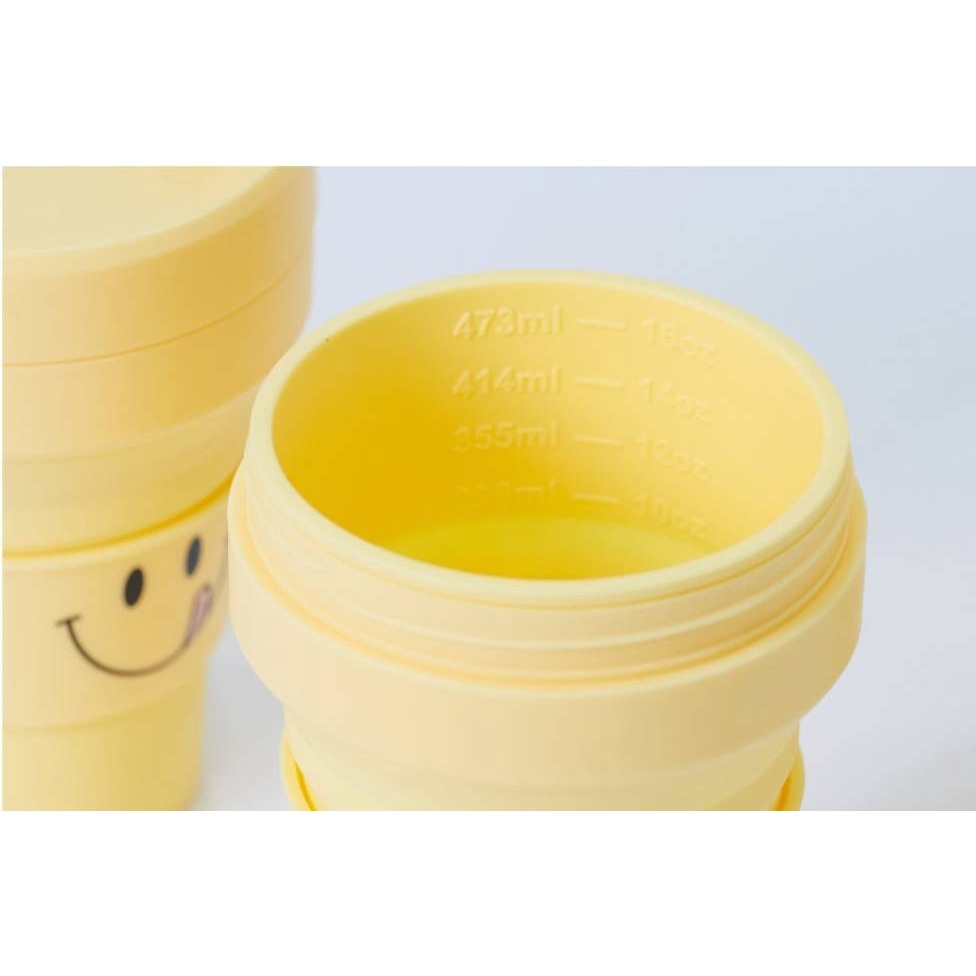 พร้อมส่ง-stojo-x-knotted-smile-tumbler-16oz-แก้วน้ำพับได้