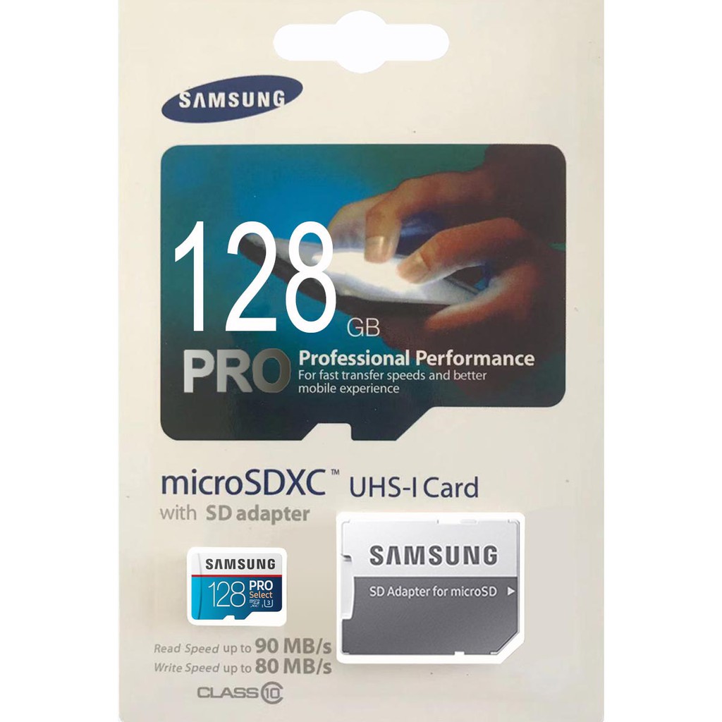 ภาพหน้าปกสินค้าเมมโมรี่การ์ด SAMSUNG Micro SDcard 32GB 64GB 128GB Class 10 PRO Select (U3 90MB/s) memory card การ์ดหน่วยความจำ จากร้าน wbrdtbeyih บน Shopee