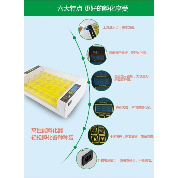 เครื่องฟักไข่อัตโนมัติ-ตู้ฟักไข่-ตู้อบไข่-24-ฟอง-incubator-automatic-เครื่องฟักไข่ไก่-ไข่นก-ระบบอัตโนมัติ