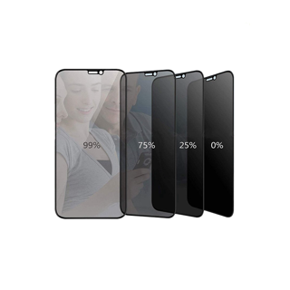 เพื่อความเป็นส่วนตัว ฟิล์มกระจก เต็มจอ iPhone กันมองกันเสือก PVT iPhone 13 Pro Max 12 Pro Max SE 2020 6 6S 7 8 Plus X XR XS Max 11 Pro Max