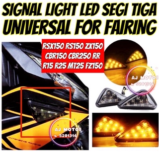 โคมไฟสัญญาณ LED ทรงสามเหลี่ยม RSX150 RS150 RS RSX FZ150 ZX150 R25 MT25 R15 V4 CBR150R R15M CBR250RR NINJA250