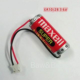 แบตเตอร์รี่ MAXELL SUPER ER10/28 3.6v ER10280 เหมาะสำหรับ Mitsubishi plc FX2NC-32BL ของแท้ Made in japan