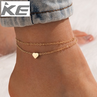 Accessories Double Heart Heart Anklet Womens Beach Resort Anklet for girls for women low pric