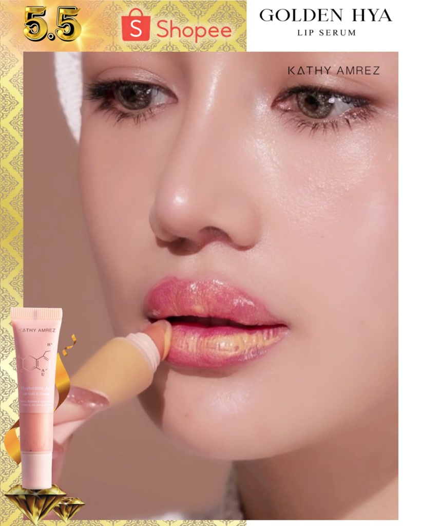 พร้อมส่ง-kathy-amrez-golden-hya-lip-serum-ลิปทองคำสักปาก-ลิปมาส์กทองคำไฮยา