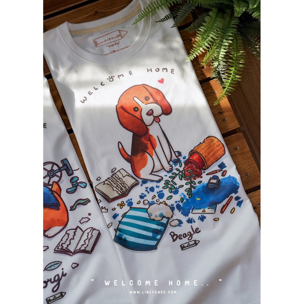 s-5xl-beagle-w-e-l-c-o-m-e-h-o-m-e-t-shirt-เสื้อยืด-ลายน้องหมา-บีเกิล