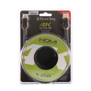 Cable HDMI 3D 4K (V.2.0) M/M (5M)THREEBOY