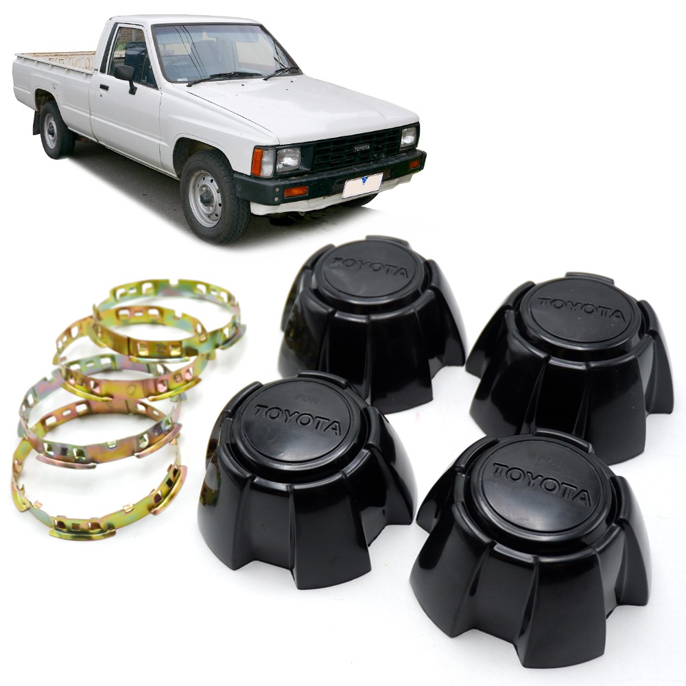 ฝาครอบล้อ-กิ๊บล็อค-4-ล้อ-โตโยต้า-สี-ดำ-ln50-toyota-2-4-ประตู-ปี