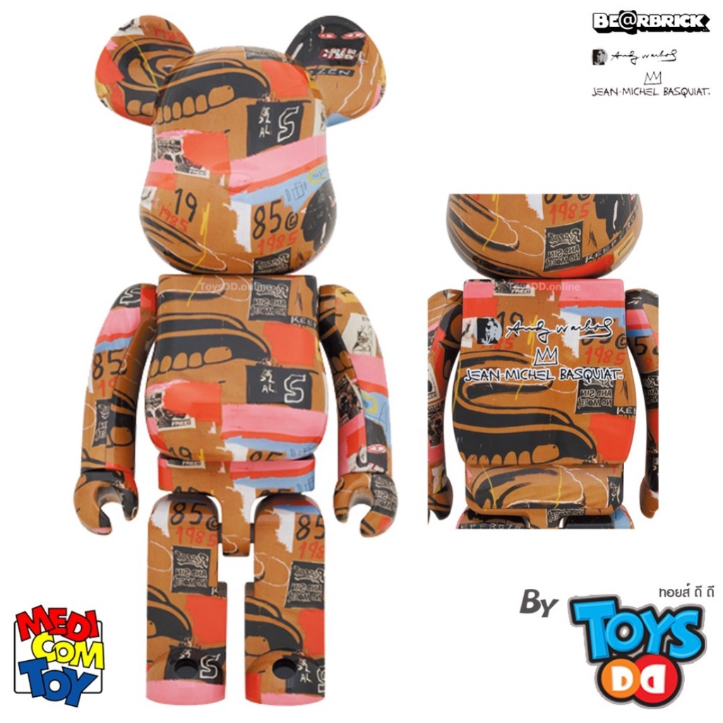 Be@rbrick 1000%, 400% & 100% Andy Warhol x JEAN-MICHEL BASQUIAT #2