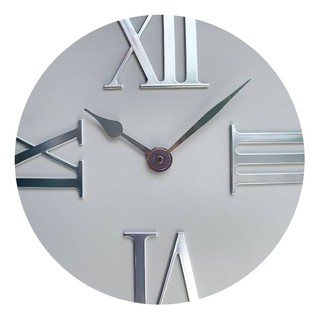นาฬิกา นาฬิกาแขวน ON TIME MORPHIn GREY SILVER 30.5x30.5 ซม. ของตกแต่งบ้าน เฟอร์นิเจอร์ ของแต่งบ้าน WALL CLOCK 30.5X30.5