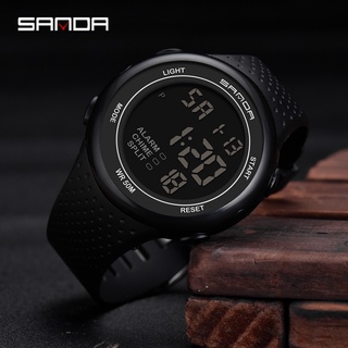 Sanda 375 Mens Watches Led Digital Clock Luxury Electronic Watch Diving Swimming Sport Wristwatches relogio masculino