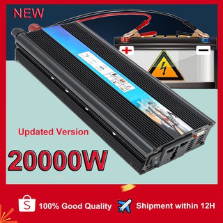 สินค้า อะแดปเตอร์แปลงแรงดันไฟฟ้าอินเวอร์เตอร์ พลังงานแสงอาทิตย์ 20000W DC 12V 24V 48V 60V เป็น AC 220V อเนกประสงค์ สําหรับบ้าน และกลางแจ้ง