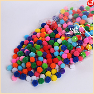 1000Pcs DIY Pom-Pom Soft Fluffy Balls Felt Card Embellishments Kids Pompoms