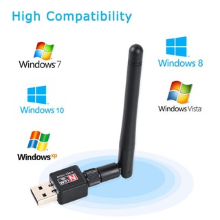 ภาพขนาดย่อของภาพหน้าปกสินค้าMAY7 เสาอากาศ Wifi USB 2.0 Wireless 802.11N 600Mbps เสารับสัญญาณ จากร้าน xe.accessories บน Shopee