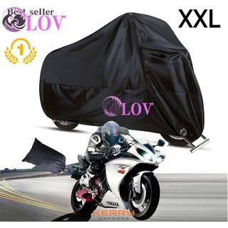 สินค้า LOV Rain Waterproof Motorbike Cover XXL ผ้าคลุมรถมอเตอร์ไซค์ ผ้าคลุมบิ๊กไบค์ ผ้าคลุมจักรยานยนต์ ผ้าคลุมรถ ป้องกันแสง
