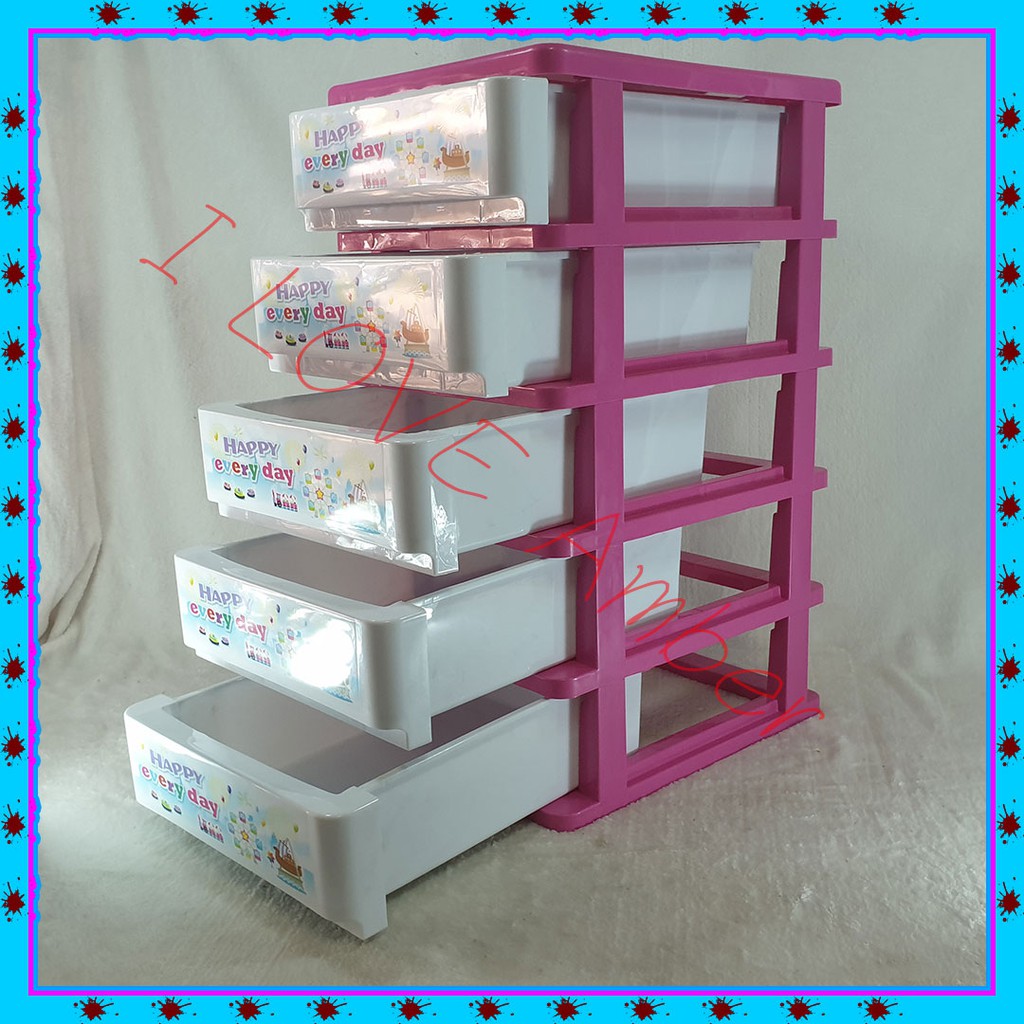 ชื่อdrawer-pink-clear-acrylic-กล่องลิ้นชัก-knowledge-พิมพ์ลายการ์ตูน-กล่องลิ้นชักใส่ของอเนกประสงค์-3-ชั้น-3ช่อง-รุ่น-kkn