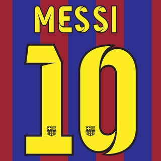 MESSI 10 BARCELONE HOME 2014-15 NAME SET FLEX PRINTING