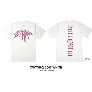 เสื้อยืดโอเวอร์ไซส์QWT09-2 2017 WHITE เสื้อยืดสีขาวS-3XL