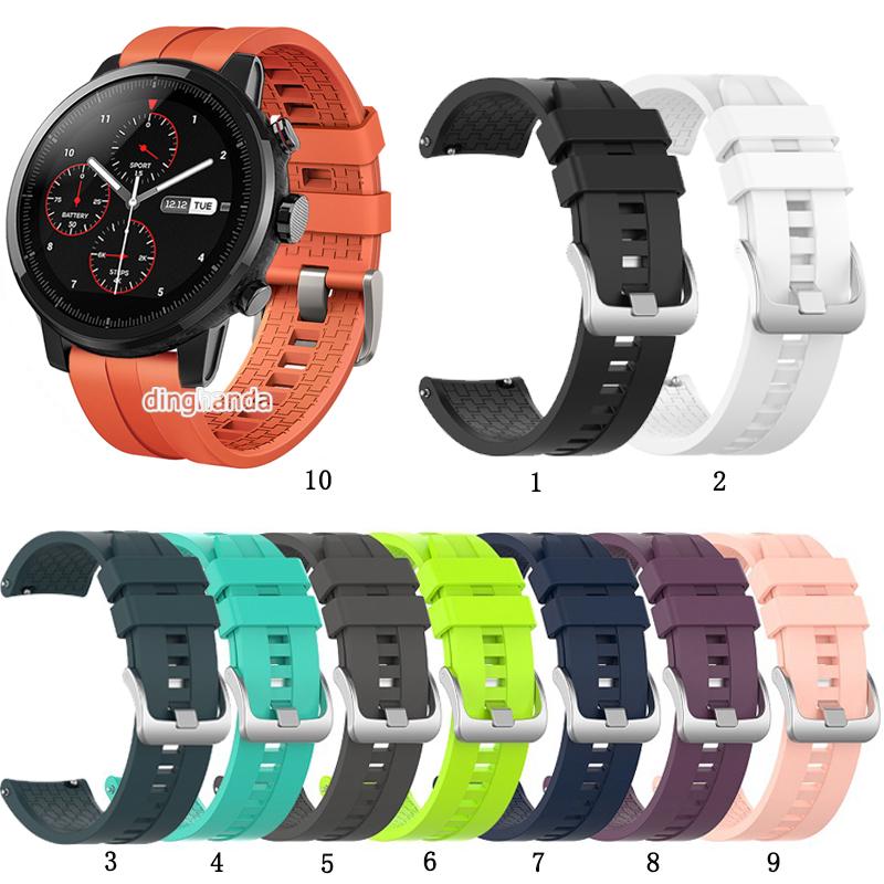 สินค้า สายนาฬิกาซิลิโคนสำหรับ Huami Amazfit Stratos 2 2S 3