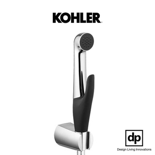 KOHLER (ที่จับถนัดมือ)(ดีไซน์สวย) สายฉีดชำระ + พร้อมสายอ่อน + ขอแขวน รุ่นลักซ์ (K-77364X-CP)