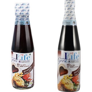 Good Life Soy Sauce ซีอิ๊ว สูตรลดเกลือ 40 %  ตรา กู๊ดไรฟ์ 200 มล. / 500 มล.