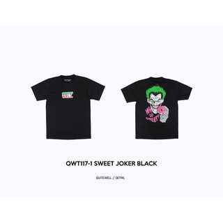 เสื้อยืดโอเวอร์ไซส์QWT117-1 SWEET JOKER BLACKS-3XL