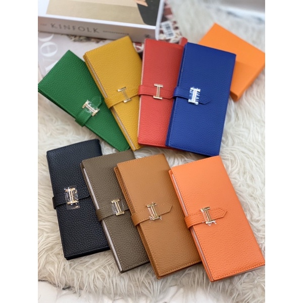 หนังแท้-new-in-long-h-wallet-leather-togo-size-19-10-cm