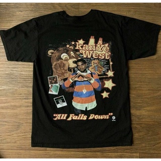 T-shirt  เสื้อยืด พิมพ์ลาย Kanye West College Dropout Bootleg Rap สไตล์วินเทจ เหมาะกับของขวัญ สําหรับผู้ชายS-5XL